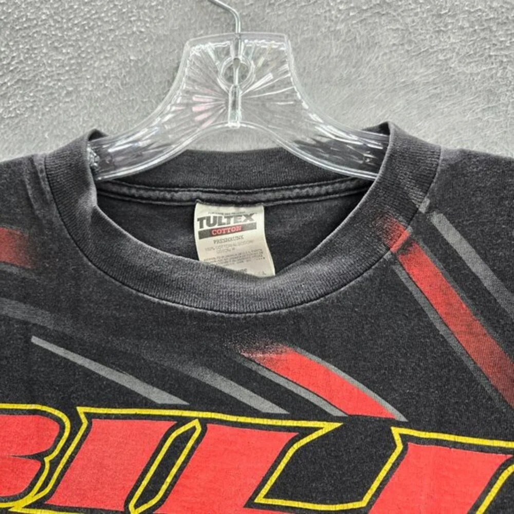 VINTAGE Bill Elliott Men Shirt Large Black Nascar 94 In The End McDonalds‎ 90s